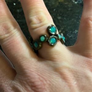 Blue/ Aqua bubble ring